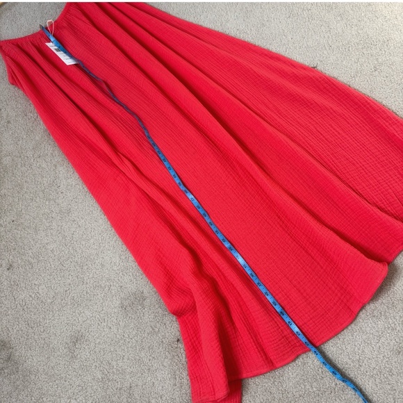 NWT Eileen Fisher Cami Dress Plus Size Lofty Gauze Watermelon Coral Sleeveless - Picture 10 of 16